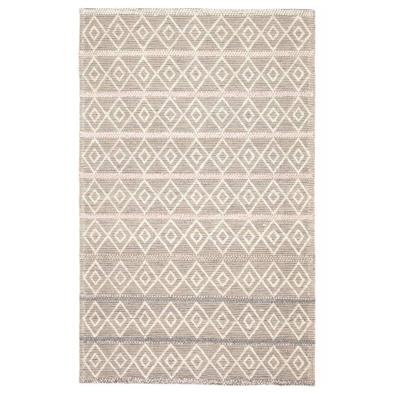 ECARPETGALLERY Braid weave Sienna Taupe Wool Rug - 5'0 x 7'10 - Taupe - 5'0 x 7'10