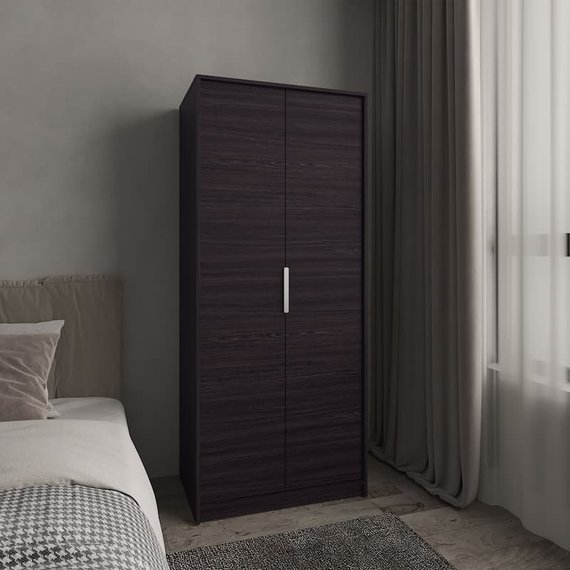 Blackden Armoire Double Door, Black - N/A