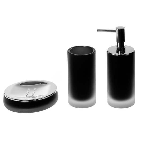 slide 2 of 4, Nameeks Gedy Bathroom Accessories Set Black