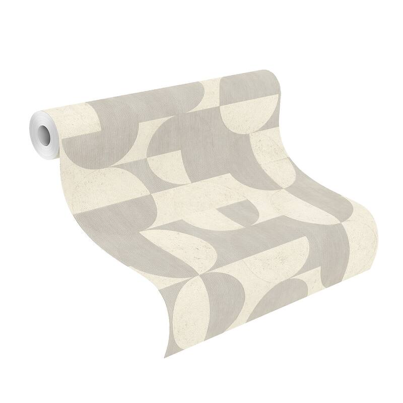 Advantage Barcelo Light Grey Circles Wallpaper