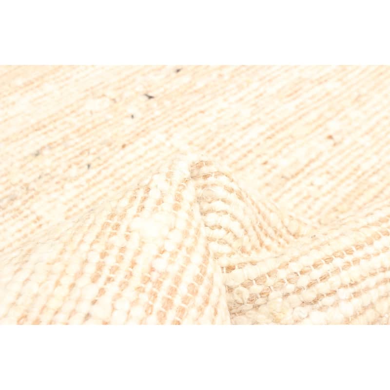 ECARPETGALLERY Braid weave Sienna Tan Wool Rug - 4'11 x 7'10