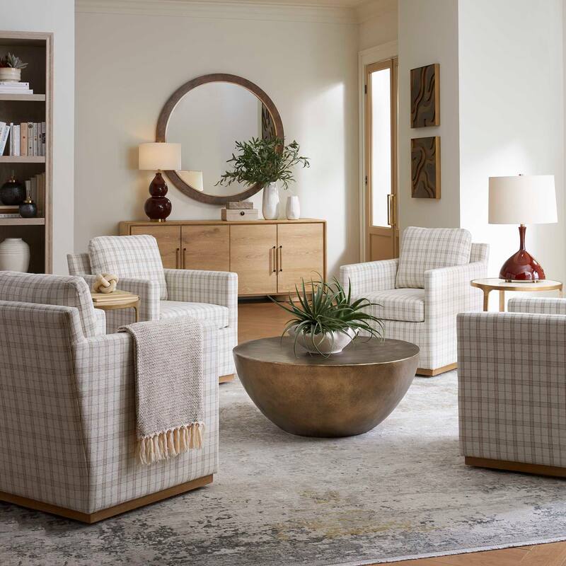 Uttermost Evanston 4 Door Natural Oak Cabinet - 78.75" W x 32.00" H x 19.38" D