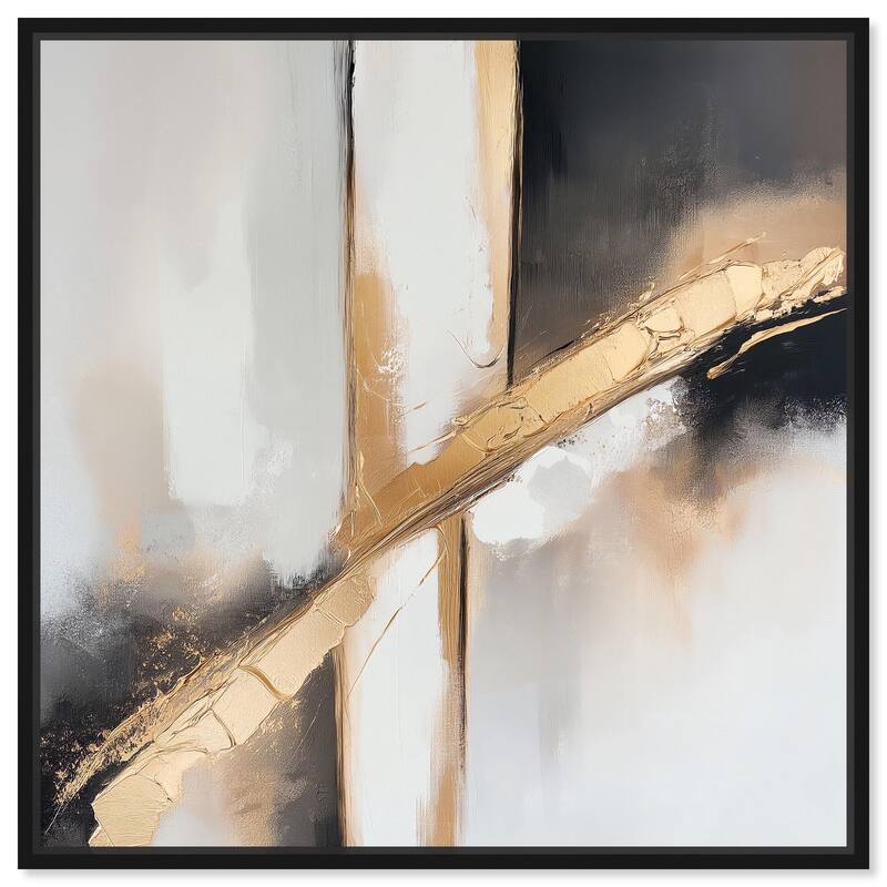 Gilded Rupture II Canvas by Art Remedy - Black - 24" x 24"