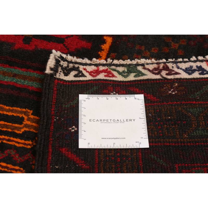Teimani Red Rug 3'11" x 6'9" - 3'11 x 6'9