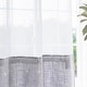 preview thumbnail 19 of 38, No Hook Geometric Tassels Shower Curtain with Snap-in Liner