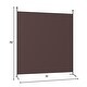 preview thumbnail 2 of 9, Costway Single Panel Room Divider Privacy Partition Screen for Office - See Details