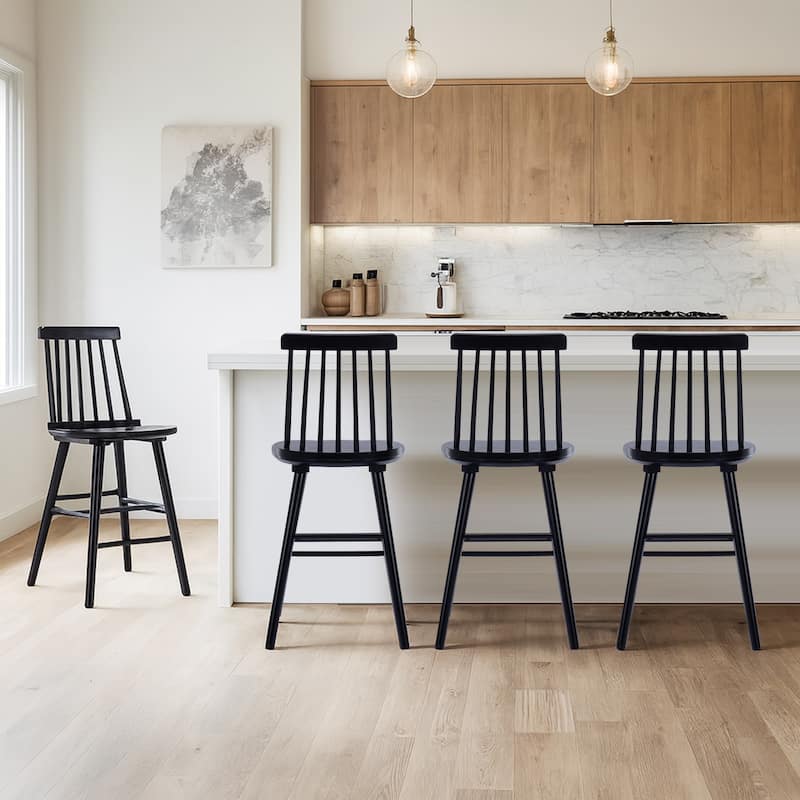 Farmhouse 24" Spindle Wood Counter Stools