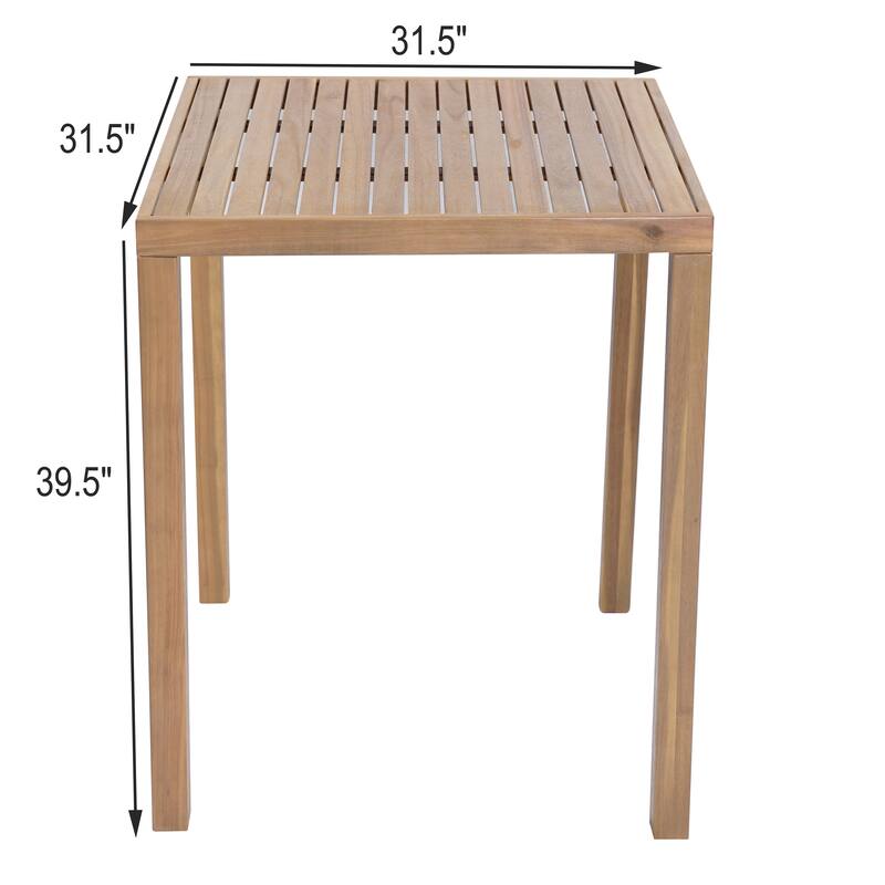 Christopher Knight Home Cole Outdoor Acacia Wood Bar Table