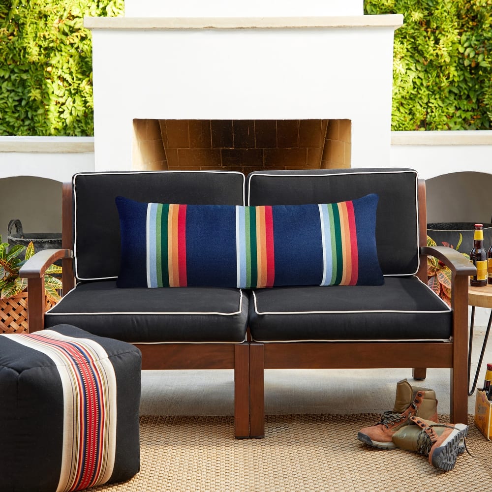 Sorra Home Sunbrella Pendleton Outdoor Knife Edge Pillow Single