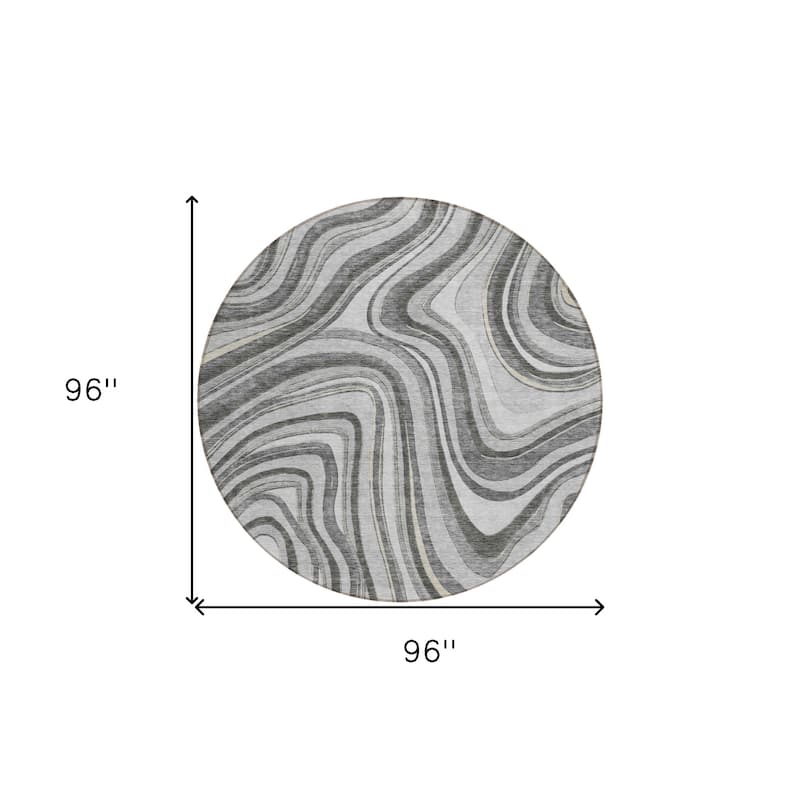 HomeRoots Abstract Transitional Rectangle Outdoor Rug