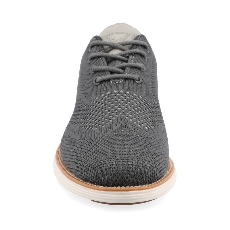 Vance Mens Medium and Wide Width Mens Ezra Knit Wingtip Dress Shoe