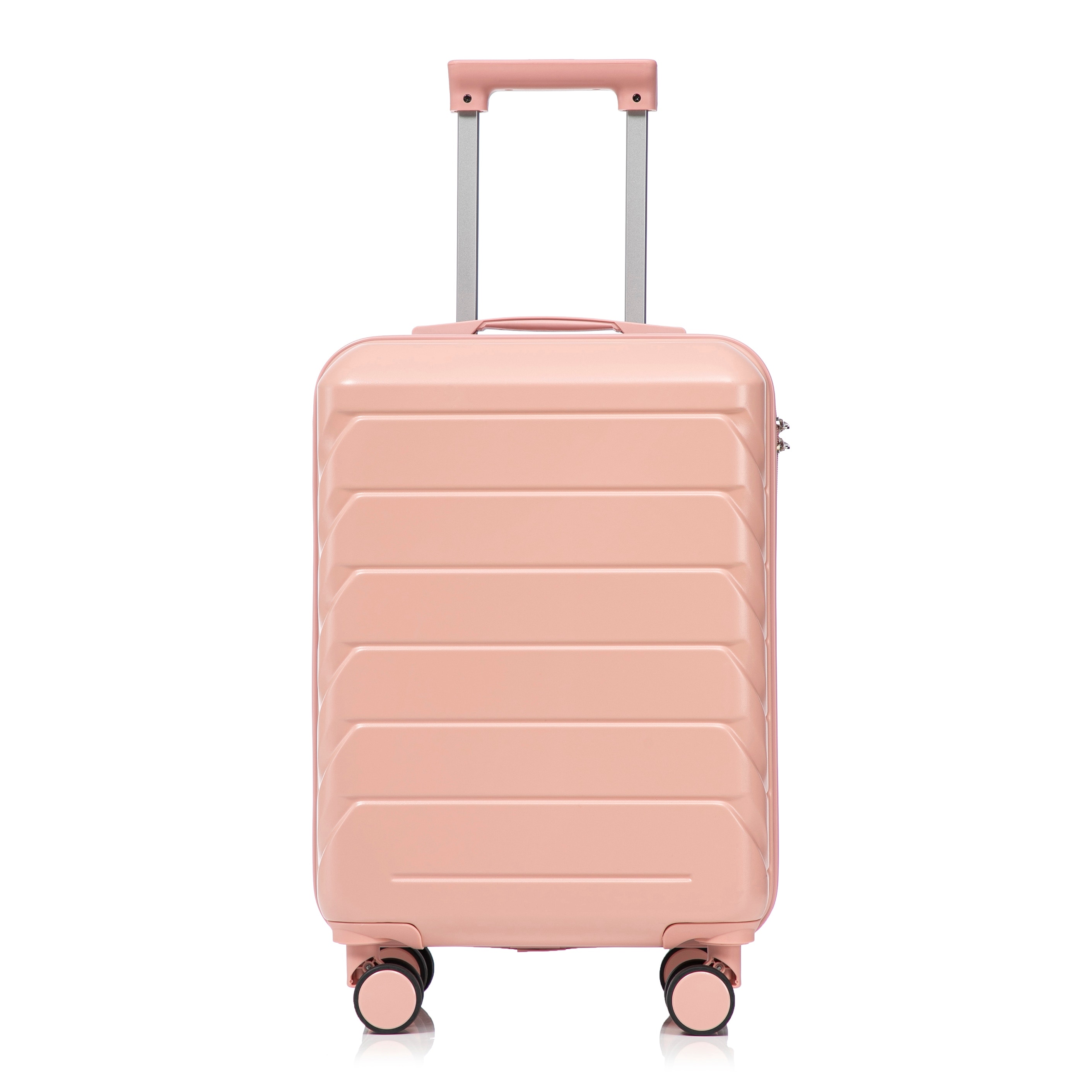 20 Inch ABS Hard Shell Travel Checked Luggage, Scratch Resistant Surface Four Multi-Directional Wheels, With Combination Lock