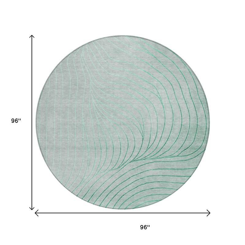 HomeRoots Abstract Transitional Rectangle Outdoor Rug