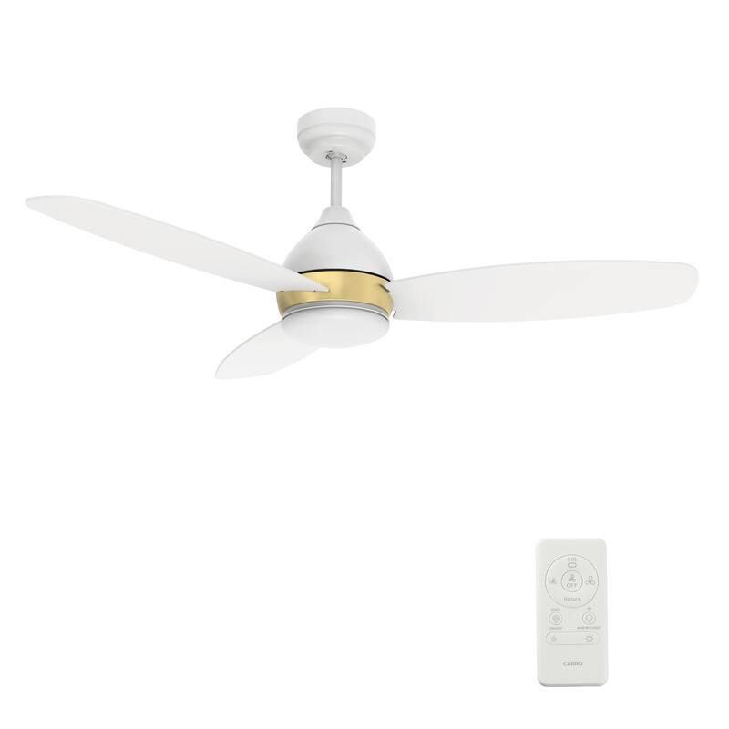 Quest 48inch Indoor/Outdoor Smart Ceiling Fan, Dimmable LED Light Kit & Remote Control, Works