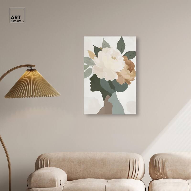 Floral Headpiece I Canvas by Art Remedy, Gallery Wrapped