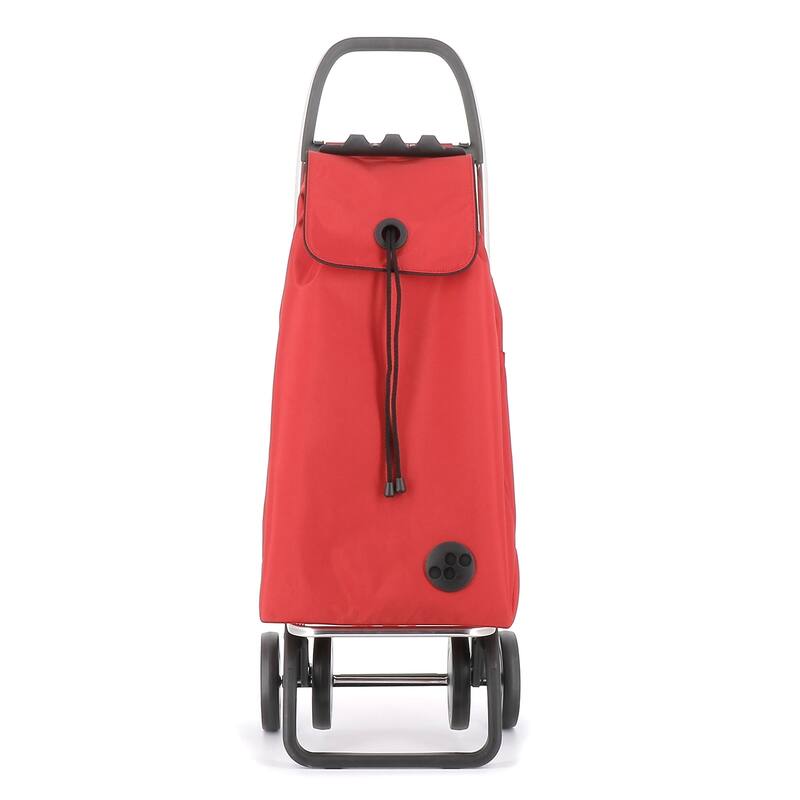 Rolser I-Max MF 4 Wheel Foldable Shopping Trolley - 15.35 in. W x 41.34 in. H x 12.6 in. D - Red