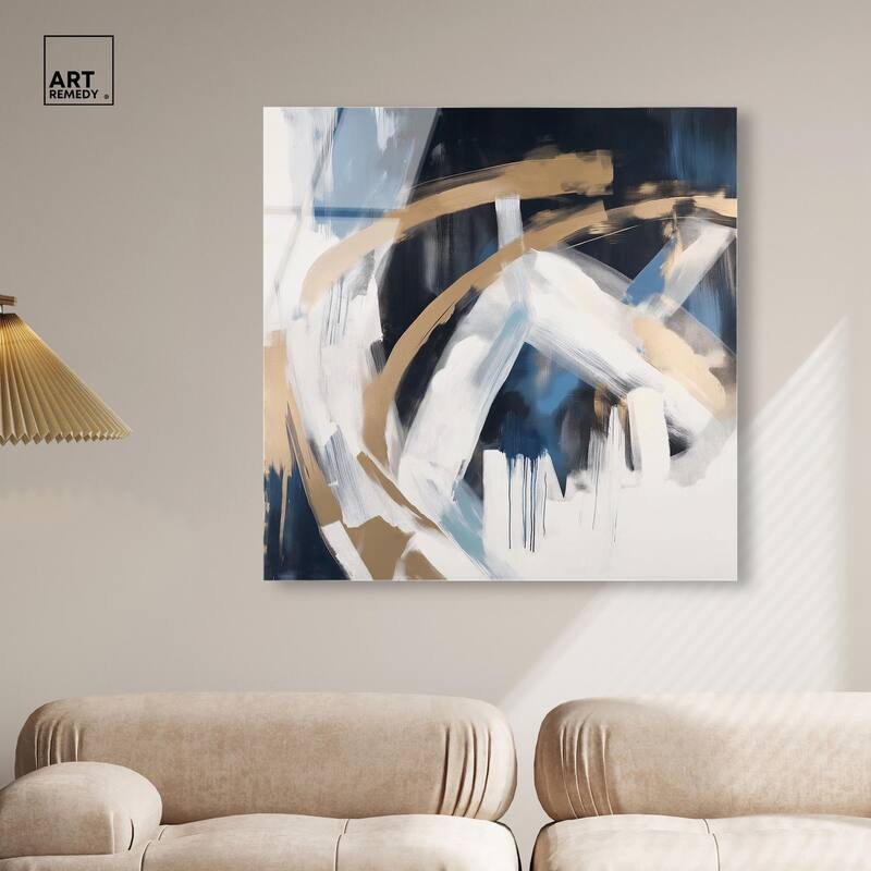 Golden Vortex II Acrylic by Art Remedy, Ready to Hang