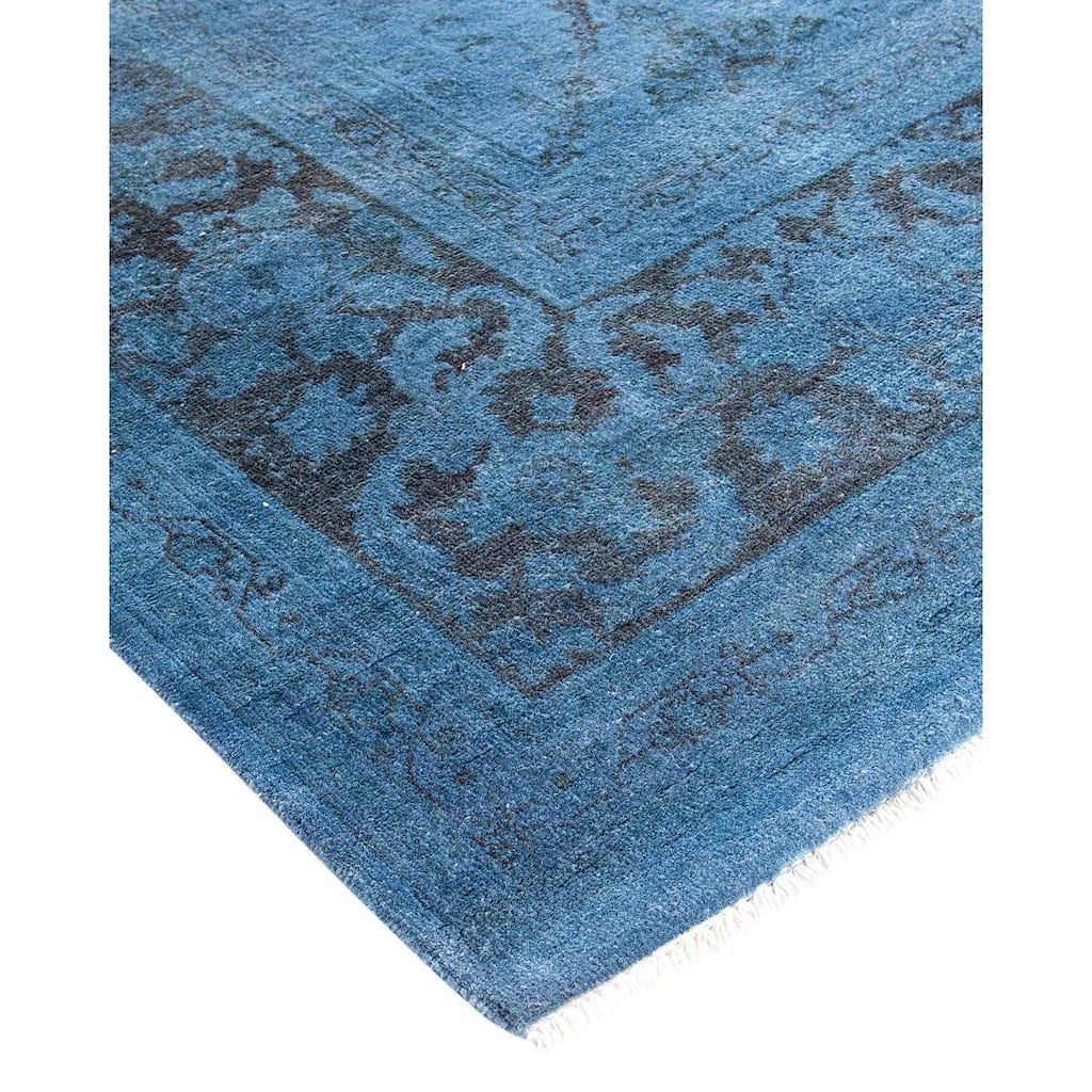 Vibrance, One-of-a-Kind Hand-Knotted Area Rug - Gray, 7' 10" x 10' 3" - 7' 10" x 10' 3"