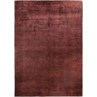 Overdyed One-of-a-Kind Hand-Knotted Area Rug - Pink - 10' 8" x 15' 2"