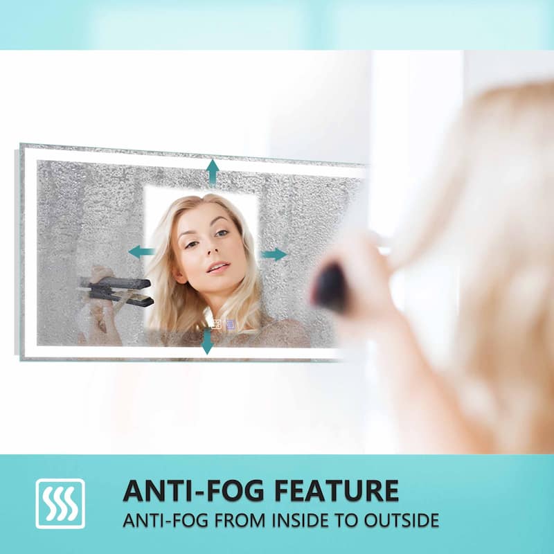 ExBrite Anti-fog LED Frameless Bathroom Mirror