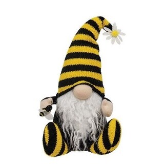 Bee Happy Sitting Gnome - Yellow - Height - 17.00 in. Width - 7.00 in ...