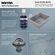 preview thumbnail 57 of 59, Karran Top Mount 25 in. Single Bowl Quartz Kitchen Sink Kit