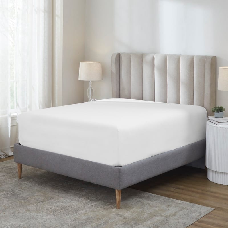 Superior Pavo Cotton 700 Thread Count Perfect Fit Sheet - Queen - 18" Deep Pocket - White