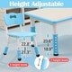 preview thumbnail 17 of 33, Kids Table and 6 Chair Set Height Adjustable