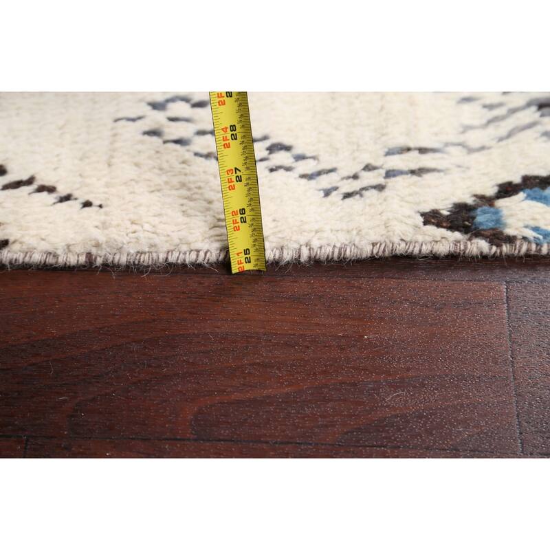 Modern Vegetable Dye Oriental Moroccan Berber Area Rug Wool Handmade - 5'9" x 9'3"