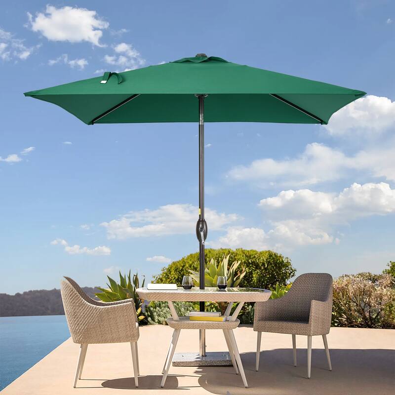 BONOSUKI 6.5x6.5Ft Patio Market Umbrella Weather-Resistant Frame