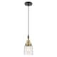 Option Clear Deco Swirl Shade / Black Antique Brass