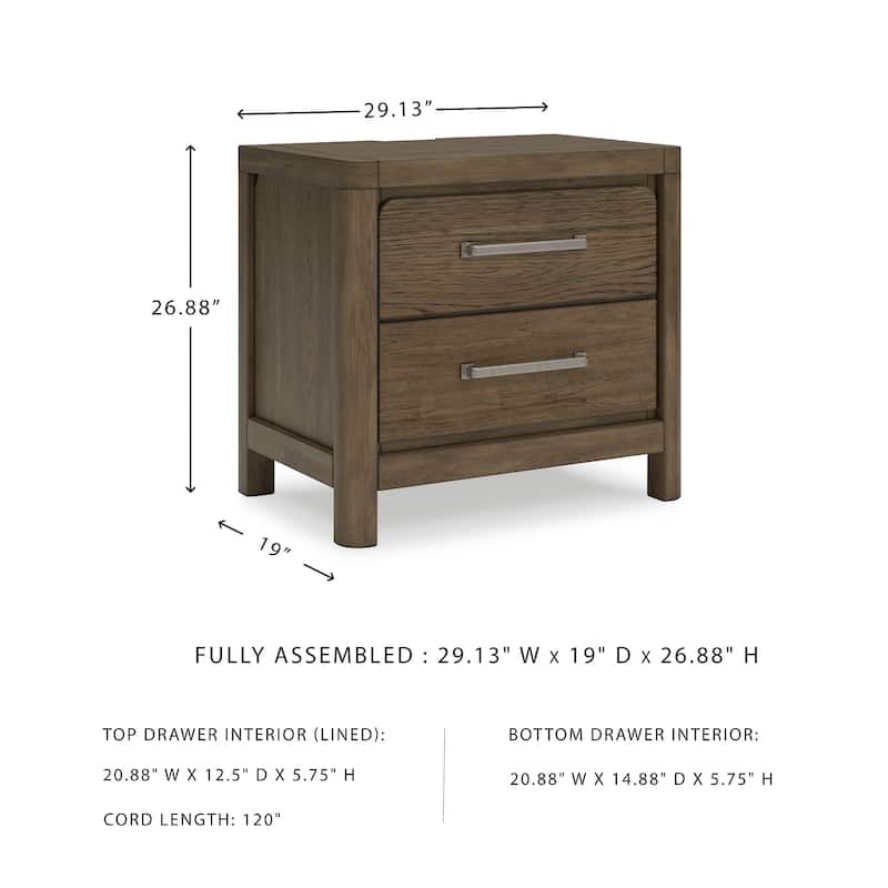 Signature Design by Ashley Cabalynn Light Brown Nightstand