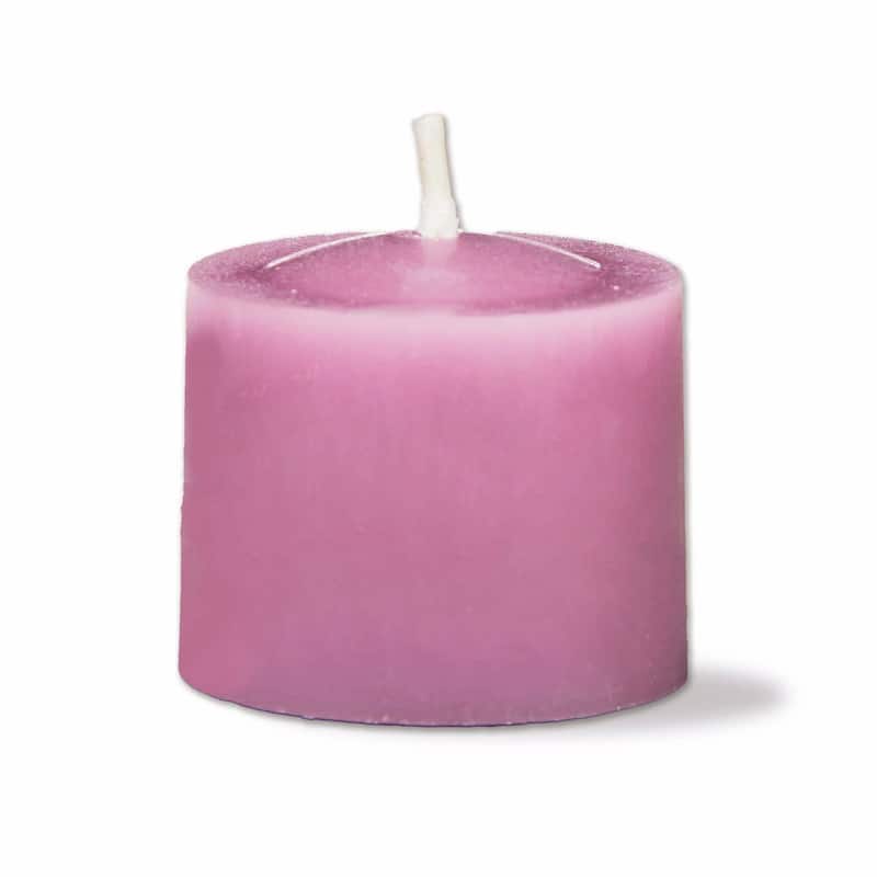 Color Studio Votive Candles Set of 12 Lilac Smokeless Paraffin Wax Burn Time 5 Hrs