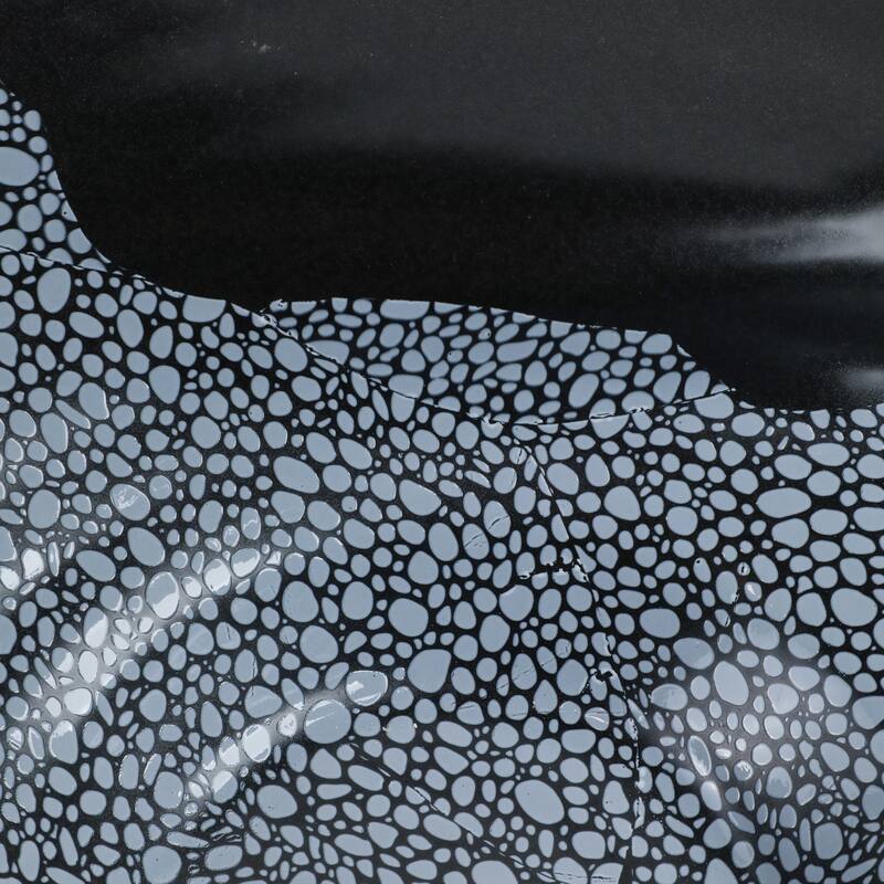 Decorative Ceramic Pebble Inspired Pattern Bowl - Black