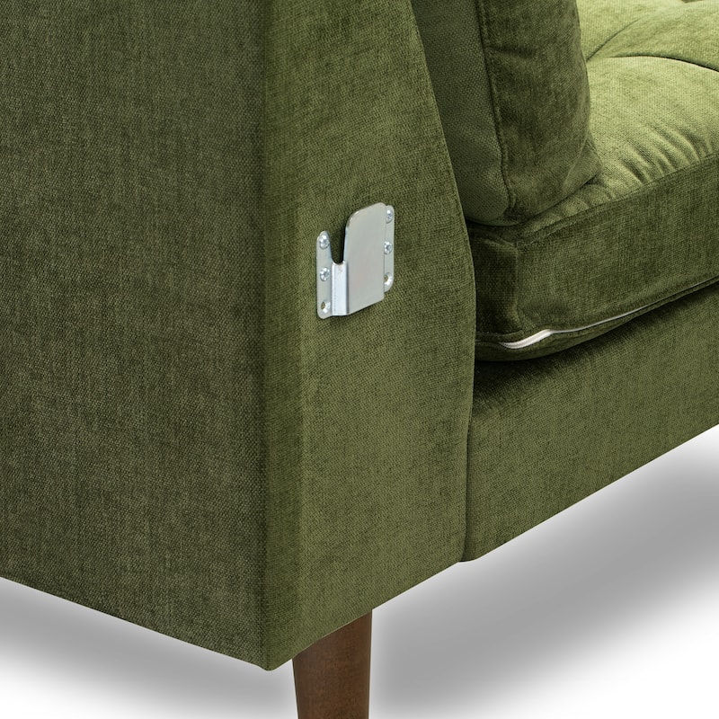 Poly & Bark Napa 104.5" Fabric Right Sectional Sofa