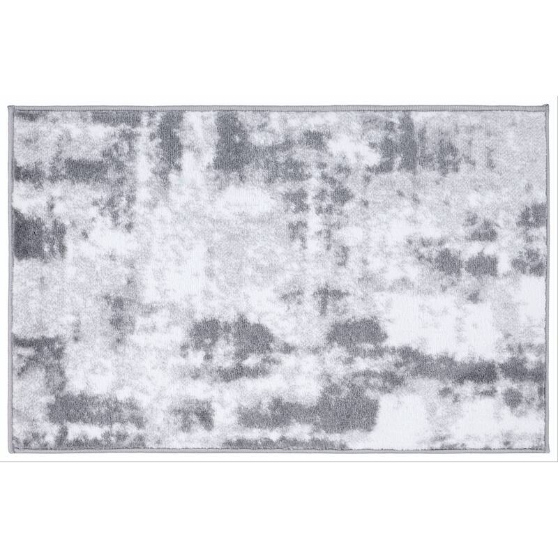 World Rug Gallery Contemporary Abstract Distressed Area Rug