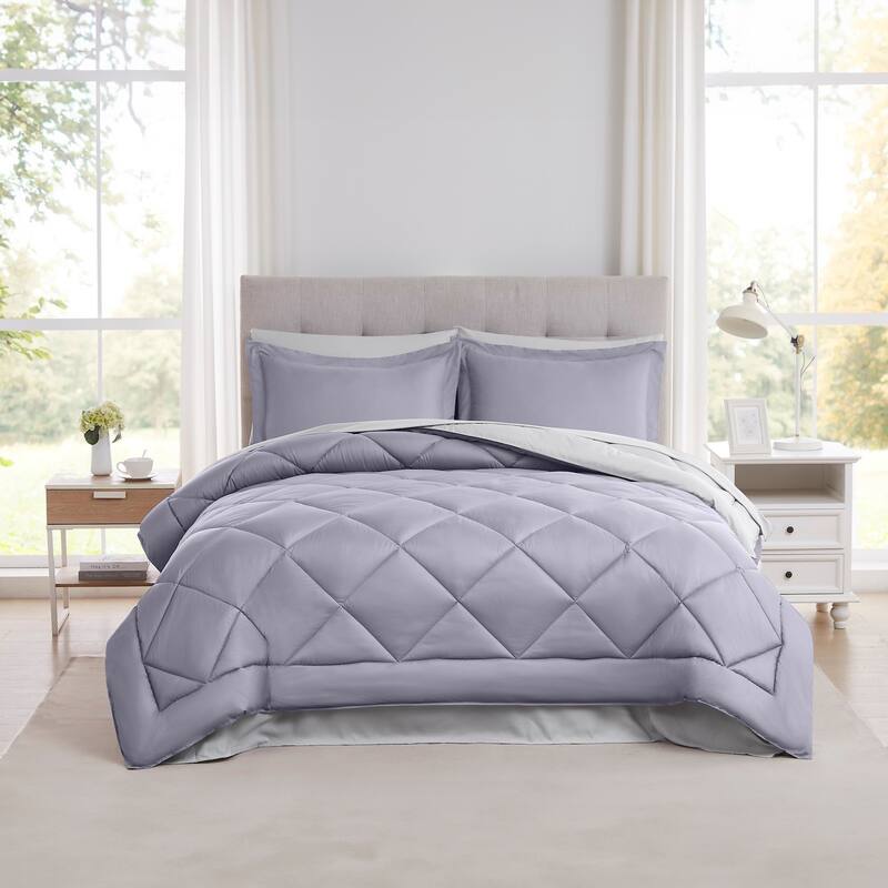 Modern Threads 7-Piece Reversible Comforter Set - Includes Comforter, Sheets, Pillowcases, Shams