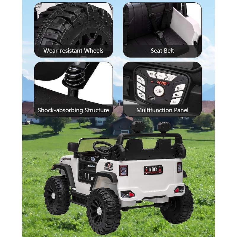 2 Seater Ride On Jeep Car Toy Vehicle for Kids Best Gifts