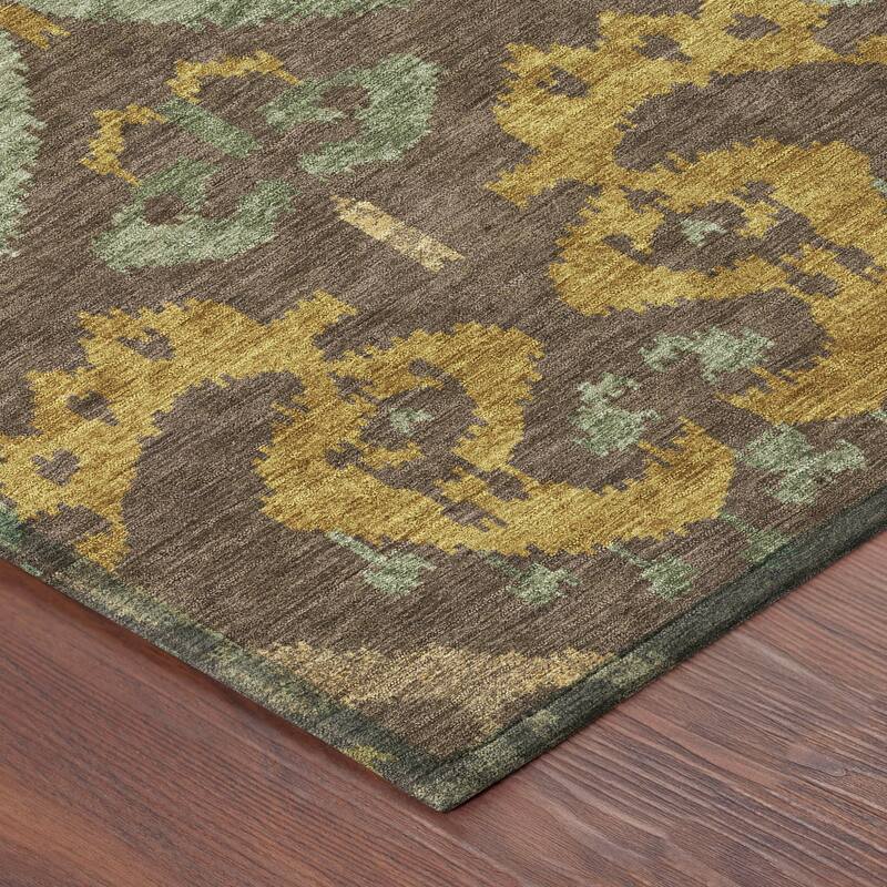 Machine Washable Indoor/ Outdoor Global Empire Chantille Rug