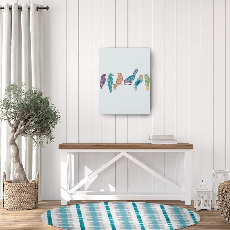 Watercolor Stripe Spring Chenille Rug