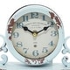 preview thumbnail 22 of 24, Black Metal Scroll Decorative Clock (Set of 2) - 7 x 3 x 7