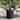 COSIEST 14.8" /18.5'' Round Patio Umbrella Base Side Table, 2-in-1 Outdoor Umbrella Stand with Side Table, Black/White