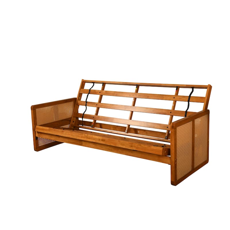 Somette Westport Full-size Futon Frame in Honey Finish, Mattress Not Included