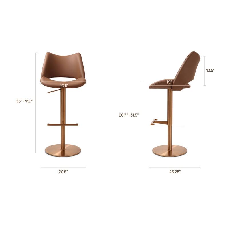 Sola Swivel Adjustable Height Counter Stool