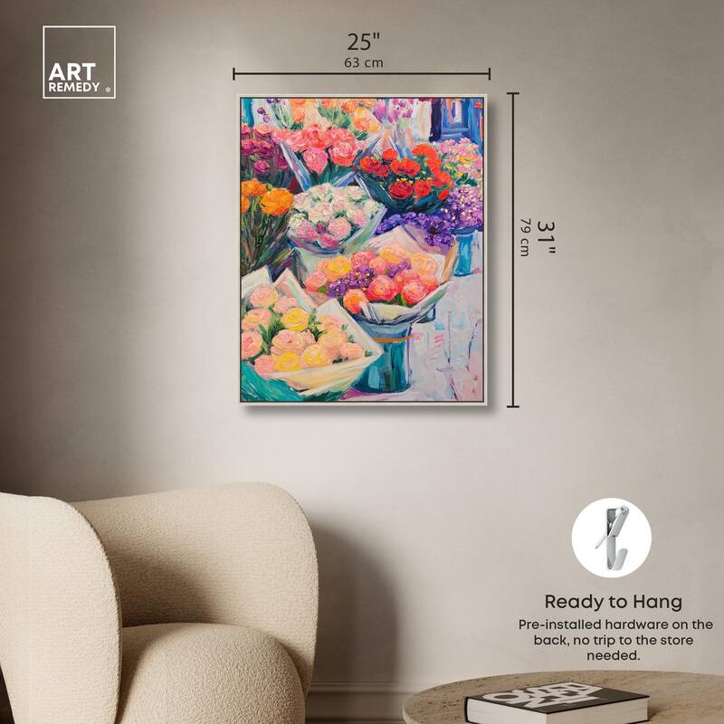 Market Blooms II Canvas by Art Remedy