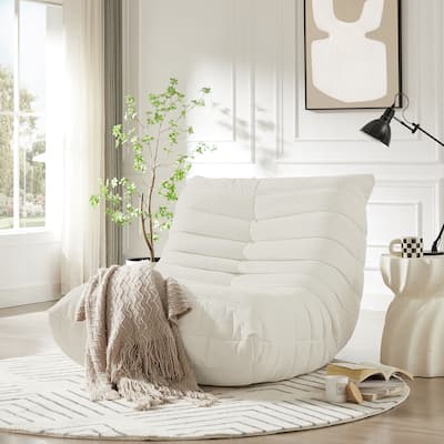 Modern Armless Lounge Chair for Living Room, Apartment, Bedroom, Salon Office
