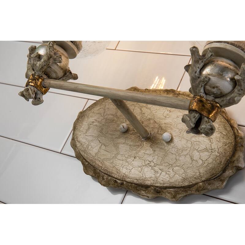 Trellis 2-Light Vanity in Bone