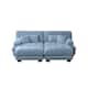 Option Blue+2 Seat+2 Ottomans