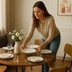preview thumbnail 18 of 22, Aria Home 35 Inch Folding Table Round Trifold Multi Use Space Saving