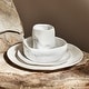 preview thumbnail 1 of 5, Stone by Mercer Project ATIK Stoneware Dinnerware Set White - 16 Piece